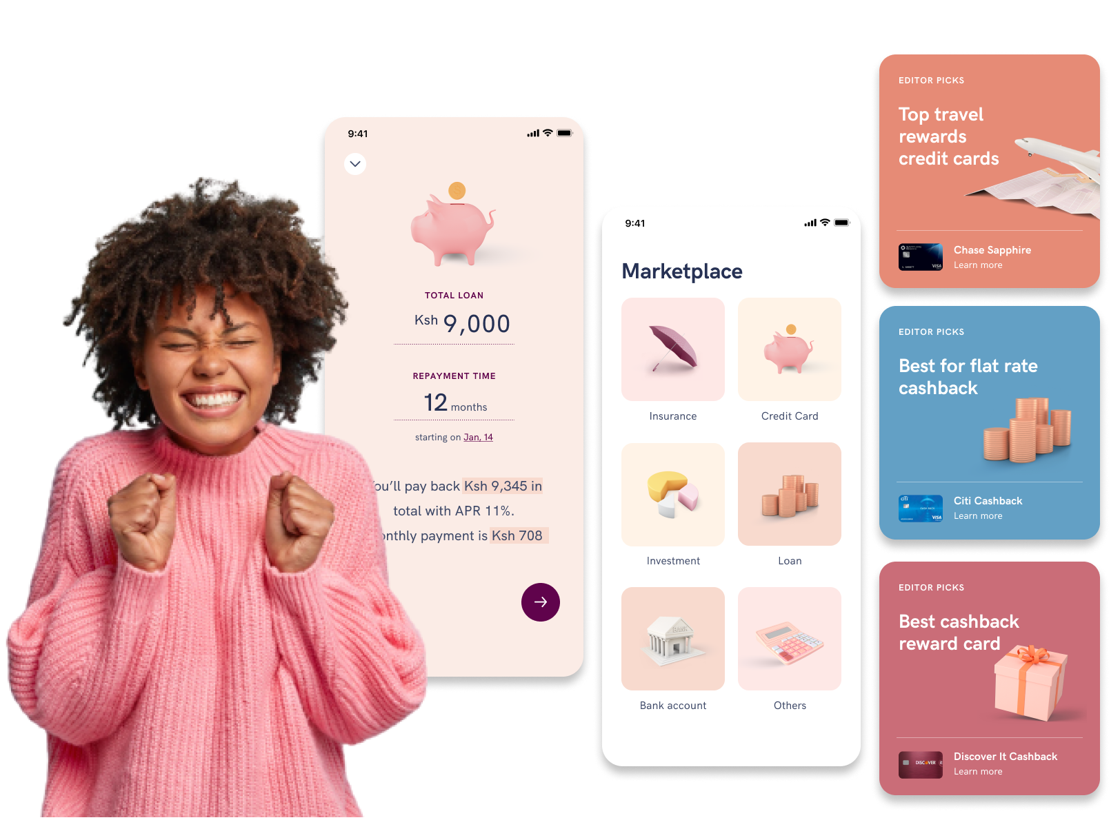 Kwara React Native Neobank MVP — Figma design overview